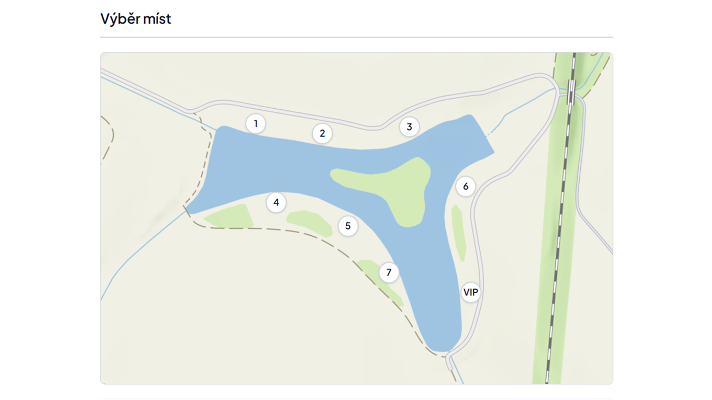 Rezervační mapa